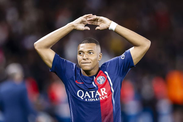 Paris, France &#8211; August 26: Kylian Mbappe of Paris Saint Germain celebrates his goal during the Ligue 1 Uber Eats match b