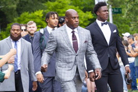 September 9, 2023, East Lansing, Michigan, U.S: Michigan State head coach MEL TUCKER and his players walk to the stadium