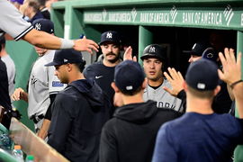 MLB, Baseball Herren, USA Game Two-New York Yankees at Boston Red Sox Sep 14, 2023; Boston, Massachusetts, USA; New York