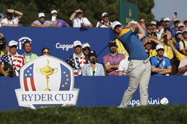 October 1, 2023, Guidonia Montecelio, Rome, Italy: Rory Mcilroy during the 44th Ryder Cup Matches , Europe versus USA, D