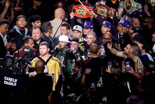 September 30 2023,Las Vegas,Nevadas,Nevada,T-Mobile Arena,Canelo,Saul Alvarez,Jermell Charlo,Boxen,Boxing,Klage,Action,F