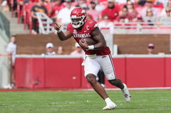 NCAA, College League, USA Football: Mississippi State at Arkansas Oct 21, 2023; Fayetteville, Arkansas, USA; Arkansas Ra