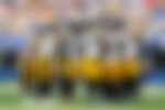 Pittsburgh Steelers huddle