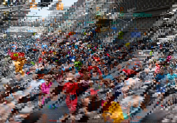 Syndication: The Indianapolis Star More than 10,000 runners took part in the CNO Financial Indianapolis Monumental Marat