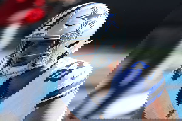 CHARLOTTE, NC &#8211; NOVEMBER 19: Dallas Cowboys tight end Jake Ferguson (87) during an NFL, American Football Herren, USA fo