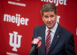 Syndication: The Herald-Times Vice President and Director of Intercollegiate Athletics Scott Dolson introduces Indiana s