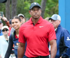 December 17, 2023, Orlando, Florida, USA: Tiger Woods enters the first tee during the final round of the 2023 PNC Champi