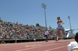 Track &amp; Field: Adidas Classic MAY 18 May 18 2008: Shannon Rowbury wins the womens 1500 meter race during the Adidas Trac