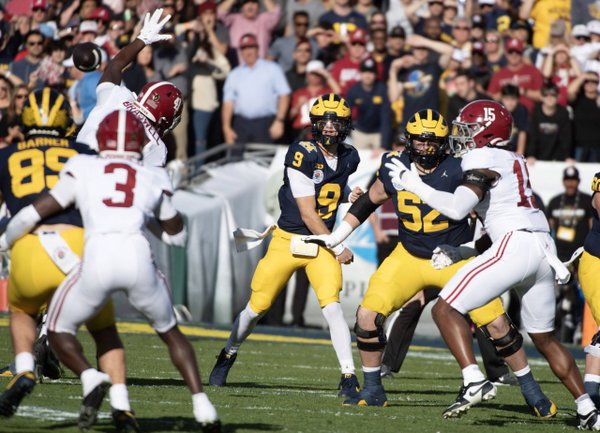 January 1, 2024, Pasadena, California, USA: The Michigan Wolverines beat the Alabama Crimson Tide , 27-20, winning the C