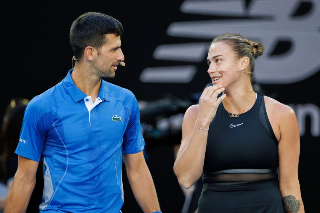 Novak Djokovic, Aryna Sabalenka