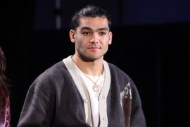 LAS VEGAS, NV &#8211; FEBRUARY 07: Los Angeles Rams wide receiver Makea Puka Nacua, a finalist for the NFL, American Football