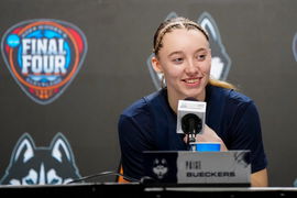 NCAA, College League, USA Womens Basketball: Final Four National Semifinal-UConn Practice Apr 4, 2024; Cleveland, OH, US