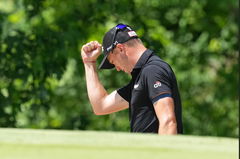 PGA, Golf Herren PGA Championship &#8211; Final Round May 19, 2024; Louisville, Kentucky, USA; Justin Thomas reacts after his