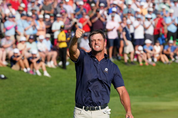 PGA, Golf Herren PGA Championship &#8211; Final Round May 19, 2024; Louisville, Kentucky, USA; Bryson DeChambeau reacts after