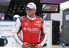 NASHVILLE, TN &#8211; JUNE 29: Austin Hill ( 21 Richard Childress Racing Global Industrial Chevrolet) looks on during qualifyi