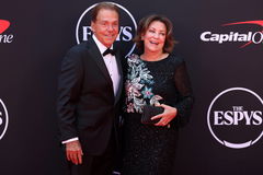 Sports: The ESPYS Red Carpet Jul 11, 2024; Los Angeles, CA, USA; Former Alabama head football coach Nick Saban and his w