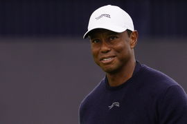 152nd Open Championship Tiger Woods (USA) at the 18th during Round 2 of the 152nd Open Championship, Royal Troon Golf Cl