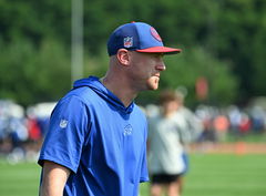 NFL, American Football Herren, USA Buffalo Bills Training Camp Jul 24, 2024; Rochester, NY, USA; Buffalo Bills offensive