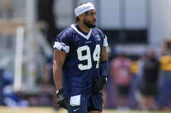 OXNARD, CA &#8211; JULY 25: Dallas Cowboys defensive end Marshawn Kneeland (94) walks on the field during the teamÕs training