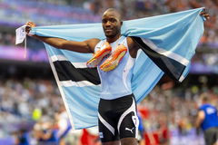 Sport Bilder des Tages Olympische Spiele (Leichtathletik); Paris, 08.08.2024 Letsile TEBOGO of Botswana, Men s 200m Winn