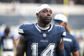 INGLEWOOD, CA – AUGUST 11: Dallas Cowboys safety Markquese Bell (14) during the Dallas Cowboys vs Los Angeles Rams prese