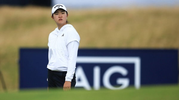 20th August 2024; Old Course at St Andrews, St Andrews, Fife, Scotland; AIG Womens Open Golf, Practice Day 2; Rose Zhang