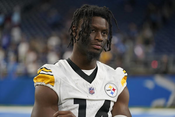 August 24, 2024, Pittsburgh, Pennsylvania, USA: August 24, 2024: George Pickens 14 during the Pittsburgh Steelers vs Det