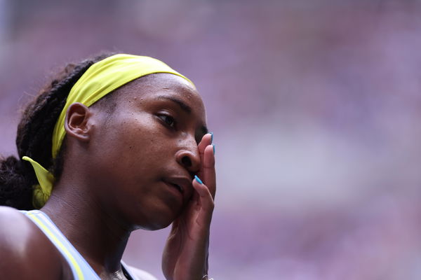 Coco Gauff (USA) losing to Emma Navarro (USA) at the US Open 2024 TENNIS : US Open 2024 01/09/2024 AntoineCouvercelle/Pa