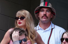 Travis Kelce and Taylor Swift attend the men s final US Open Championships 2024, Day Fourteen, Flushing Meadows, New Yor