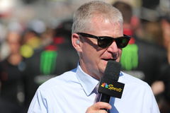 CHARLOTTE, NC &#8211; OCTOBER 13: NBC Sports reporter Jeff Burton prior to the running of the NASCAR, Motorsport, USA Cup Seri