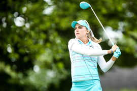 LPGA, Golf Damen LPGA Championship &#8211; Round 1 Aug. 14, 2014 &#8211; U.S. &#8211; Lexi Thompson tees off on the 10th tee at the LPGA C