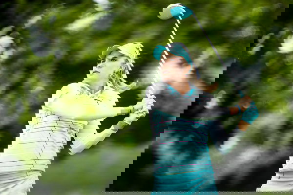 LPGA, Golf Damen LPGA Championship &#8211; Round 1 Aug. 14, 2014 &#8211; U.S. &#8211; Lexi Thompson tees off on the 10th tee at the LPGA C