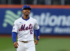 MLB, Baseball Herren, USA NLCS-Los Angeles Dodgers at New York Mets Oct 18, 2024; New York City, New York, USA; New York