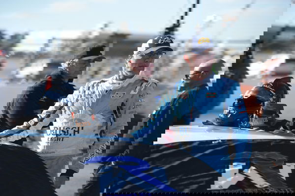 LAS VEGAS, NV &#8211; OCTOBER 18: Kevin Harvick ( 62 Busch Lite Super Late Model) prepares for qualifying for the Star Nursery