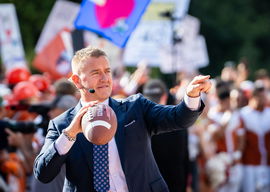 NCAA, College League, USA Football: Georgia at Texas Oct 19, 2024; Austin, Texas, USA; EPSN analyst Kirk Herbstreit toss