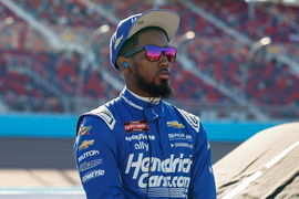 AVONDALE, AZ &#8211; NOVEMBER 08: Rajah Caruth ( 71 Spire Motorsports Hendrickscars.com Chevrolet) looks on before qualifying