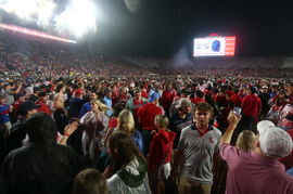 NCAA, College League, USA Football: Georgia at Mississippi Nov 9, 2024; Oxford, Mississippi, USA; Mississippi Rebels fan