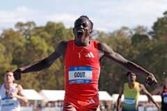 Sport Bilder des Tages AUSTRALIAN ATHLETICS CHAMPIONSHIPS, Gout Gout of Queensland celebrates after winning the Men s 20