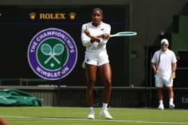 COCO GAUFF Z USA PODCZAS TRENINGU PRZED WIMBLEDON 2025