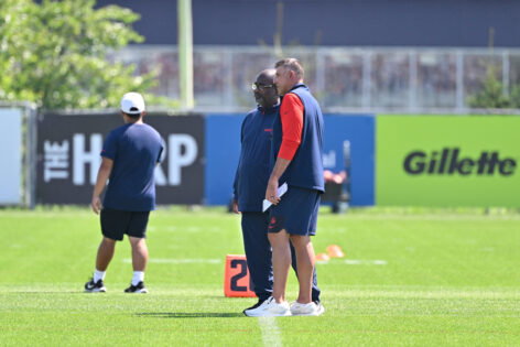 Terrell Williams and Mike Vrabel