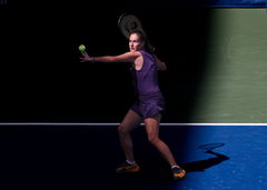 Daria Kasatkina, von oben, US Open Championships 2023, USTA Billie Jean King National Tennis Center, Flushing Meadows, New York, USA ., US Open Championships 2025US Open 2025 &#8211; New York &#8211; Grand Slam  &#8211;  Billie Jean King National Tennis Center  &#8211; USA &#8211; 2025