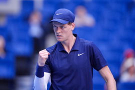 BEIJING, CHINA &#8211; SEPTEMBER 30: Jannik Sinner of Italy reacts in the Men s Singles Semifinal match against Alex De Minaur