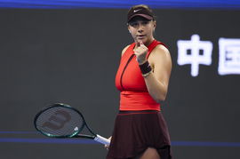 BEIJING, CHINA &#8211; OCTOBER 05: Amanda Anisimova of the United States reacts in the Women s Singles Final match against Lin