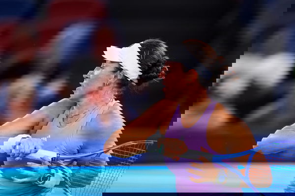 WUHAN, CHINA &#8211; OCTOBER 09: Jessica Pegula of United States returns a shot in the Women s Singles Round of 16 match again