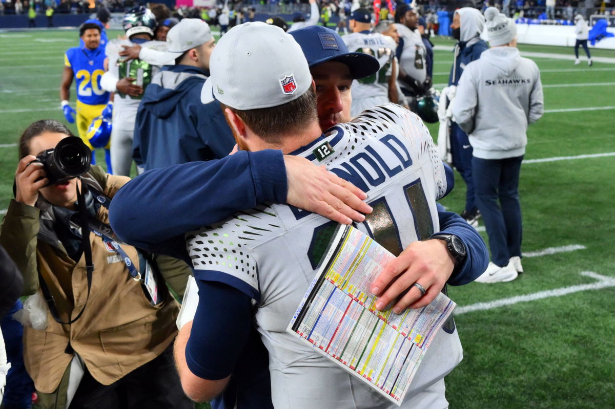 Klint Kubiak and Sam Darnold