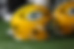 Green Bay player helmet