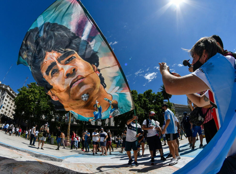 Argentina fans at the World Cup