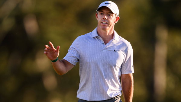 260410 Rory McIlroy of Northern Ireland during the second round of the 2026 Masters Golf Tournament on April 10, 2026 in