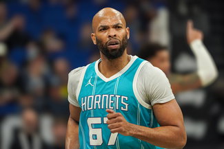 Charlotte Hornets at Orlando Magic, Orlando, Florida, USA Orlando, Florida, USA, February 12, 2025, Charlotte Hornets center Taj Gibson 67 at the Kia Center. Copyright: xMartyxJean-Louisx