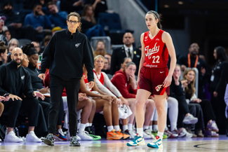 Caitlin Clark and Stephanie White